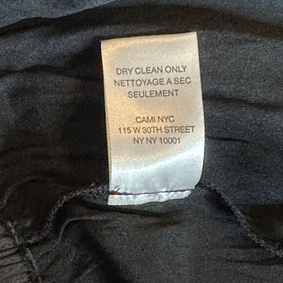 CAMI NYC Elsie Satin Pants in Black Large Womens Joggers - Picture 9 of 15